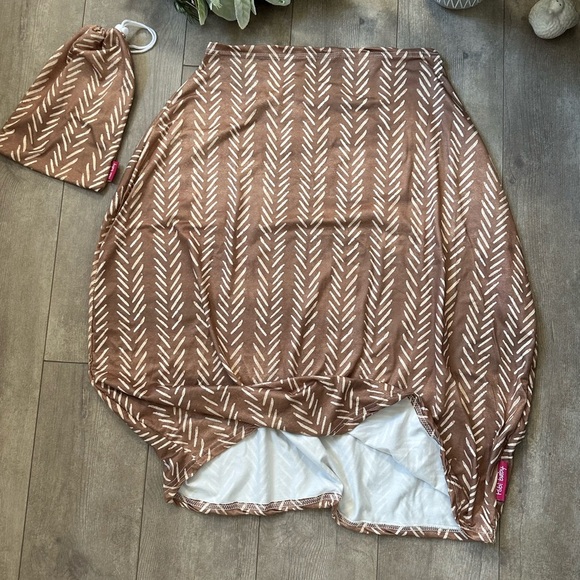 New Boutique Bamboo Boho Multi Use Nursing Baby Cover Car Seat Stroller Cart - Picture 15 of 15